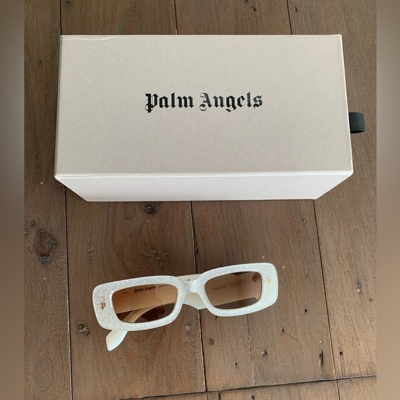 Palm Angels\' \'Lala\' rectangular glitter sunglasses main image 9